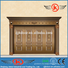 JK-C9017 Exterior puerta de cobre imitado / seguridad puerta principal / puerta de cobre frontal